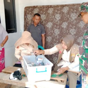 Satgas Kesdam I/BB Terus Berikan Bantuan Kesehatan bagi Warga Terdampak Bencana