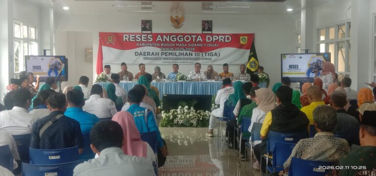 Anggota DPRD Kabupaten Bogor Dapil III Gelar Reses Masa Sidang II Tahun 2025–2026 di Cigombong