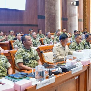 Wapang TNI dan Wamenhan RI Bahas Penguatan Alutsista dalam Rapat Kerja Komisi I di DPR RI