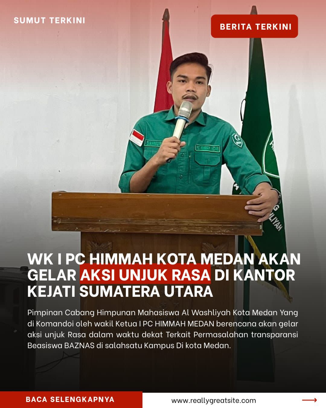 Wakil Ketua 1 PC HIMMAH Kota Medan Minta Rektor Univa Medan Copot WR 1