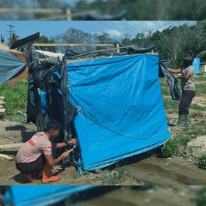 Dari Pengecoran Sumur hingga Pos Utama, Brimob Kawal Pemulihan Desa Garoga