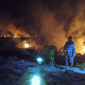 Penuh Keberanian dan Dedikasi Menembus Panas Kobaran Api, Prjaurit TNI AL Berhasil Selamatkan Hutan dan Lahan di Riau