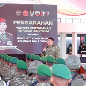 Pangdam I/BB dampingi Menteri Pertahanan RI Tinjau Markas Yonif 852/ABY di Kabupaten Deli Serdang