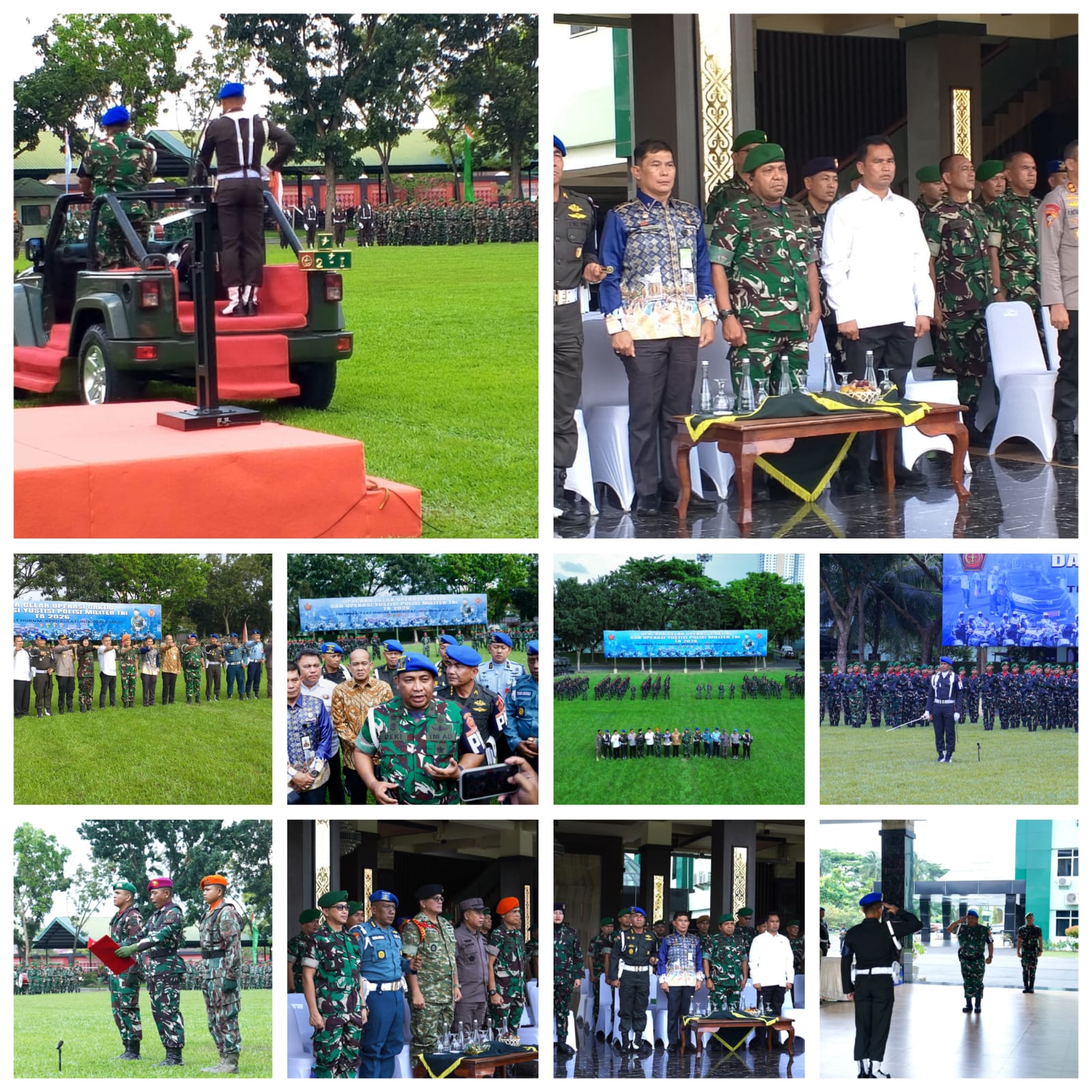 Kasdam I/BB Pimpin Upacara Gelar Oprasi Gaktib dan Yustisi TA 2026