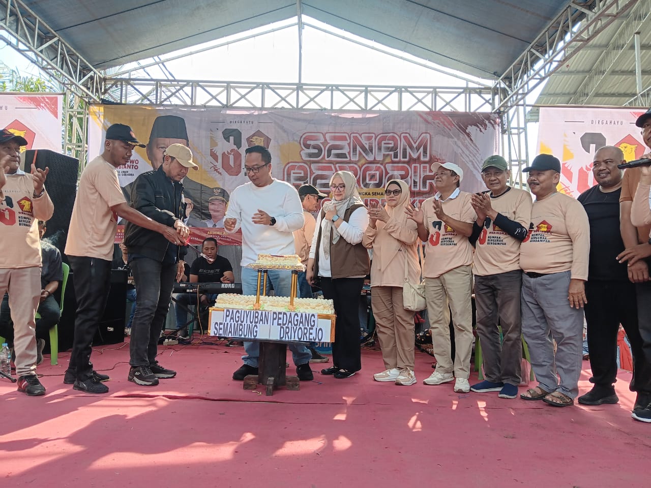 Partai Gerindra Memperingati HUT ke 18 di Ds Sumput Kec Driyorejo Kab Gresik