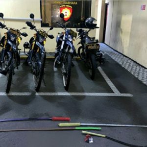 Satgas Anti Tawuran Brimob dan Polres Jaktim Gagalkan Tawuran, 4 Sajam Disita
