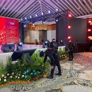 Brimob PMJ Pastikan Keamanan Perayaan Imlek 2577 Kongzili di Hotel Grand Sahid Jaya