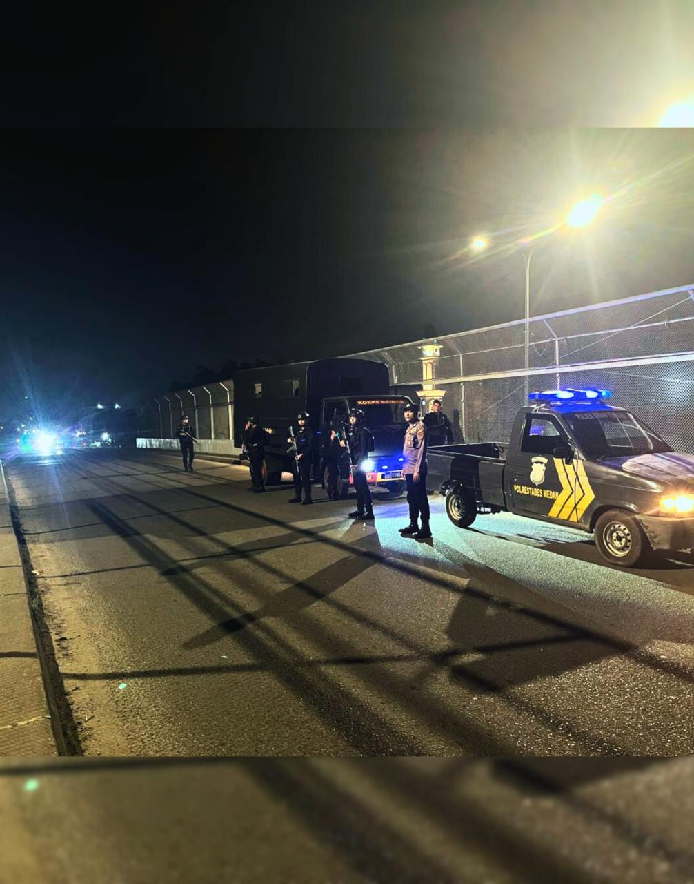 Patroli KRYD Brimob Polda Sumut Hadirkan Rasa Aman di Setiap Sudut Kota Medan