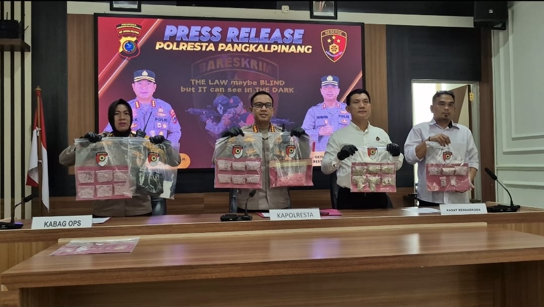Polresta Pangkalpinang Ungkap Peredaran 3.173 Butir Ekstasi, Satu Tersangka Diamankan