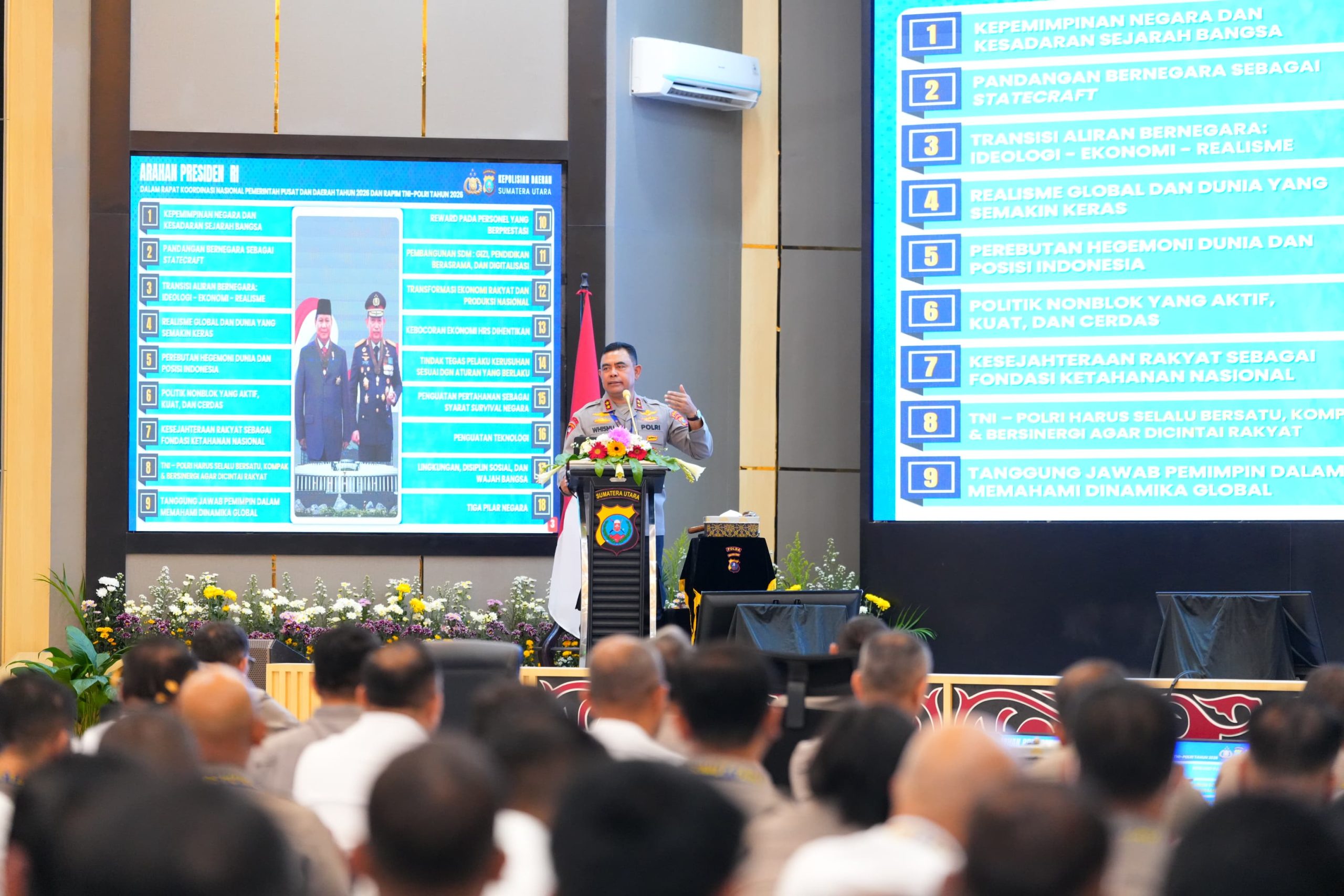 Rapim 2026, Polda Sumut Tegaskan Komitmen Dukung Program Kerja Pemerintah dan Stabilitas Kamtibmas