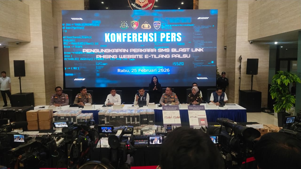 Bareskrim Polri Bongkar Sindikat Phishing E – Tilang Palsu, Lima Tersangka Ditangkap