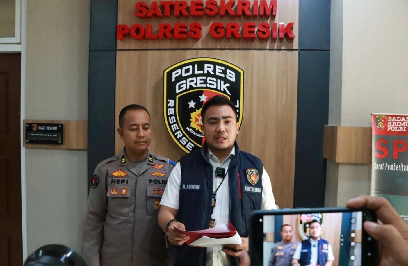 Kurang dari 24 Jam, Polres Gresik Amankan Tersangka Penganiayaan Saat Patrol Sahur
