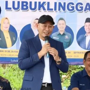 Wali Kota Lubuk Linggau Meletakan Batu Pertama Pembagunan Kantor DPD Nasdem