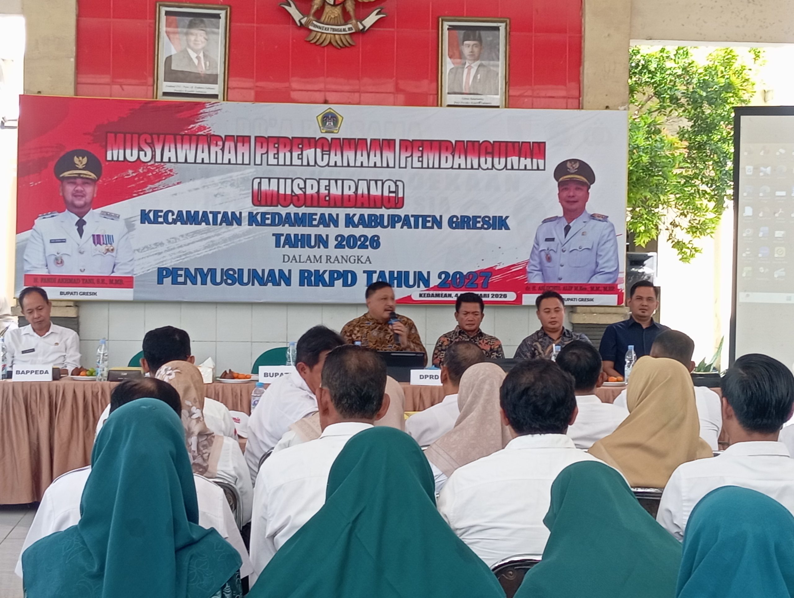 Mujid Ridwan Tetapkan prioritas Pembangunan RKPD 2027 Dalam Musrembang Kec Kedamean 2026