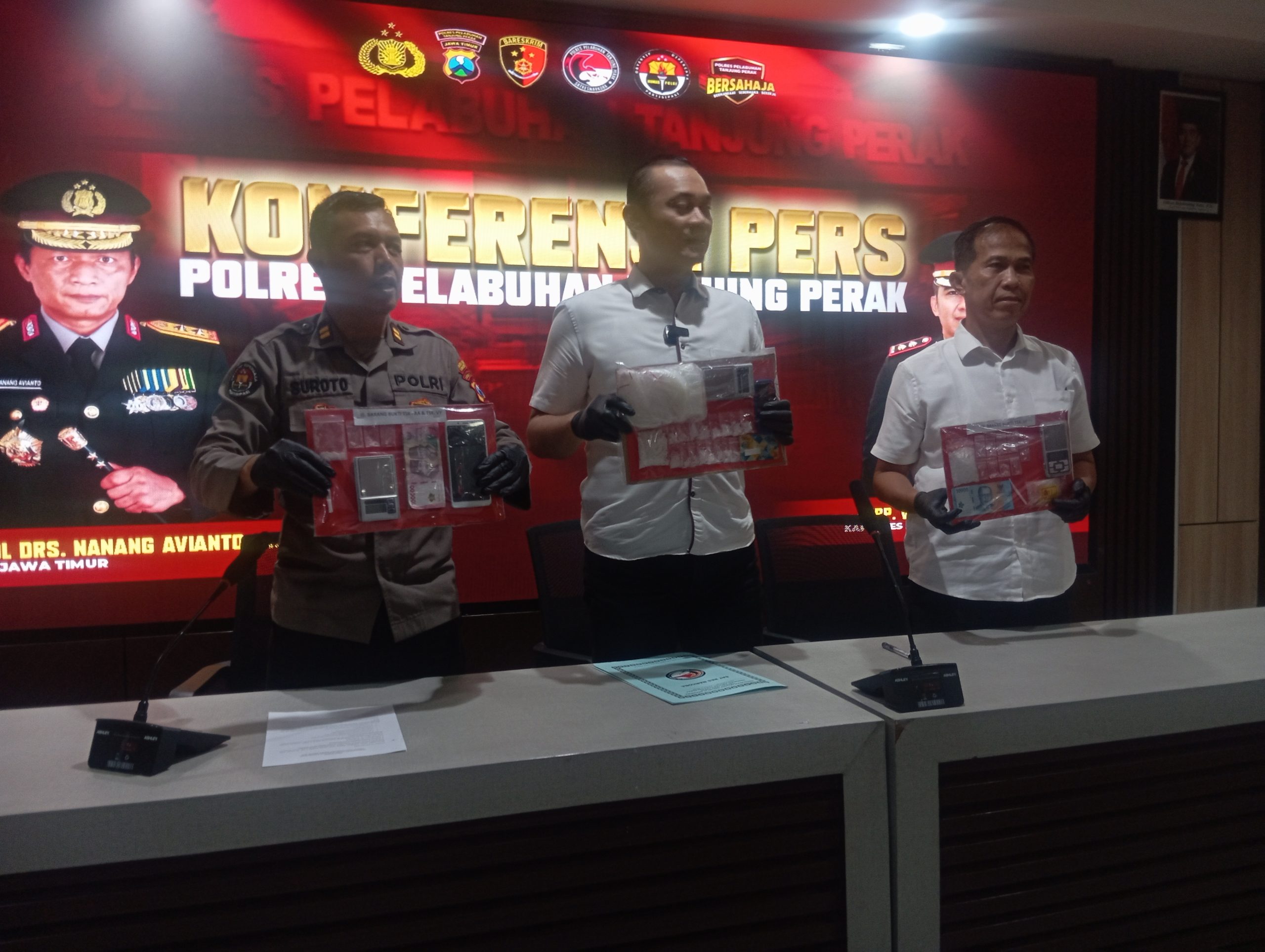 Satresnarkoba Polres Pelabuhan Tanjung Perak Ungkap 41 Kasus Narkotika Selama Januari 2026, Amankan 55 Tersangka