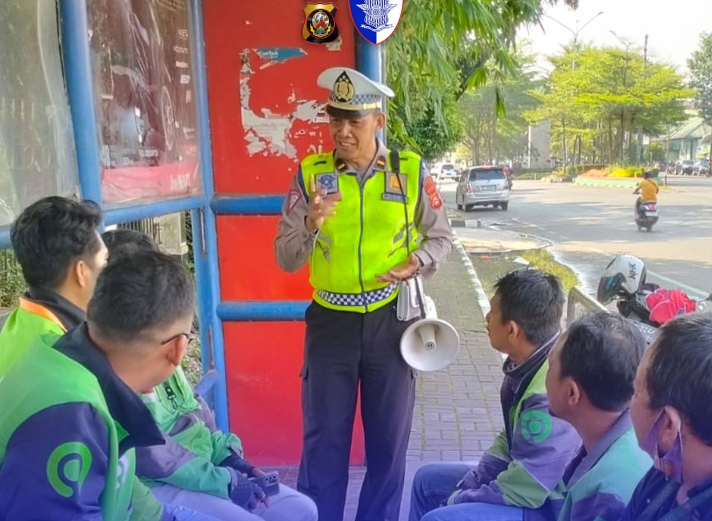 Satlantas Polrestabes Palembang Himbau Masyarakat Isi Ramadhan dengan Ibadah dan Kegiatan Positif.