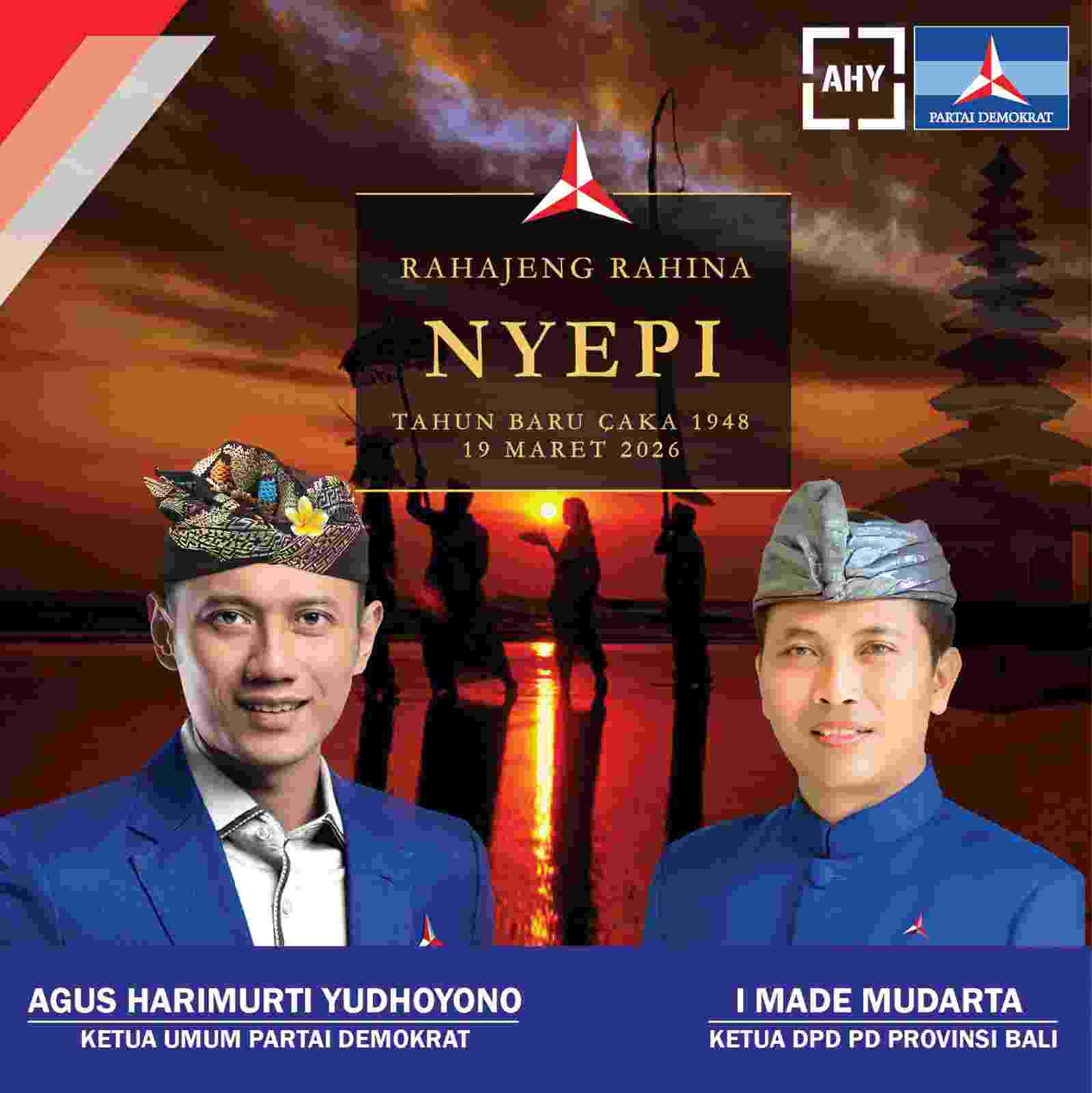 Tetap Terjalin Hubungan Baik Antar Umat, Rahajeng Nyepi Tahun Saka 1948 Dan Idul Fitri 1447 H