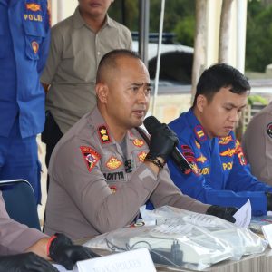 Konferensi Pers Pengungkapan Penyelundupan Timah, Kapolres Bangka Barat Soroti Potensi Tanah Jarang