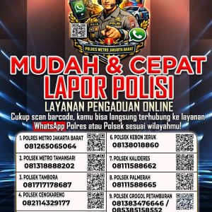 Siswa Kini Bisa Akses Polisi Lebih Cepat, Polres Jakbar Sosialisasikan Call Center Berbasis Barcode