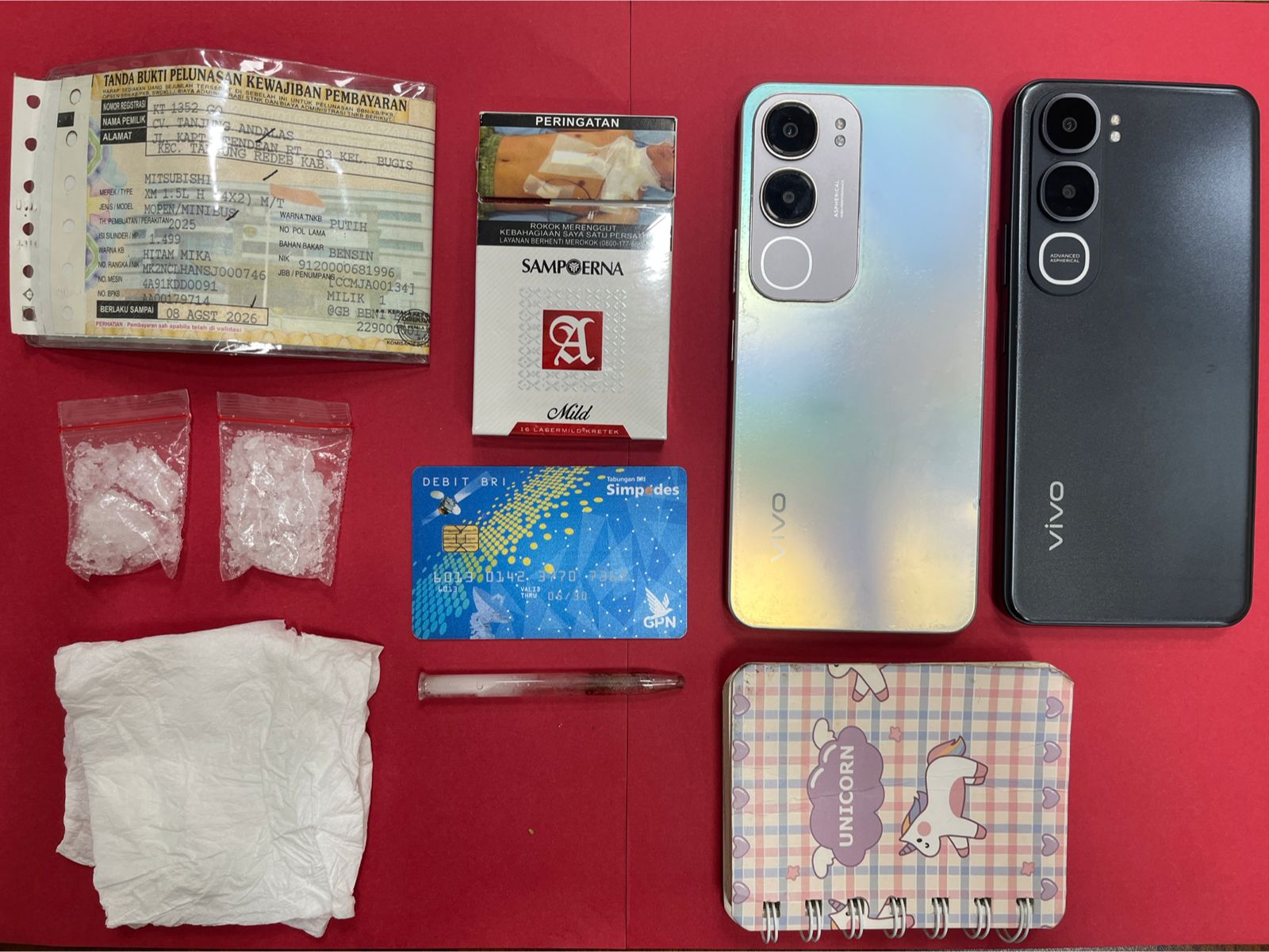 TEMUKAN SABU HAMPIR 10 GRAM DALAM MOBIL, SEPASANG KEKASIH DIAMANKAN POLISI