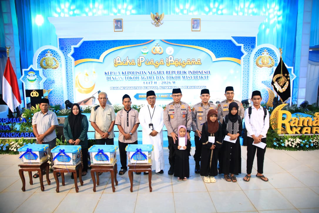 Pembangunan SMA Kemala Taruna Bhayangkara Bogor Capai 60 Persen, Polri Gelar Buka Puasa Bersama Warga Gunung Sindur