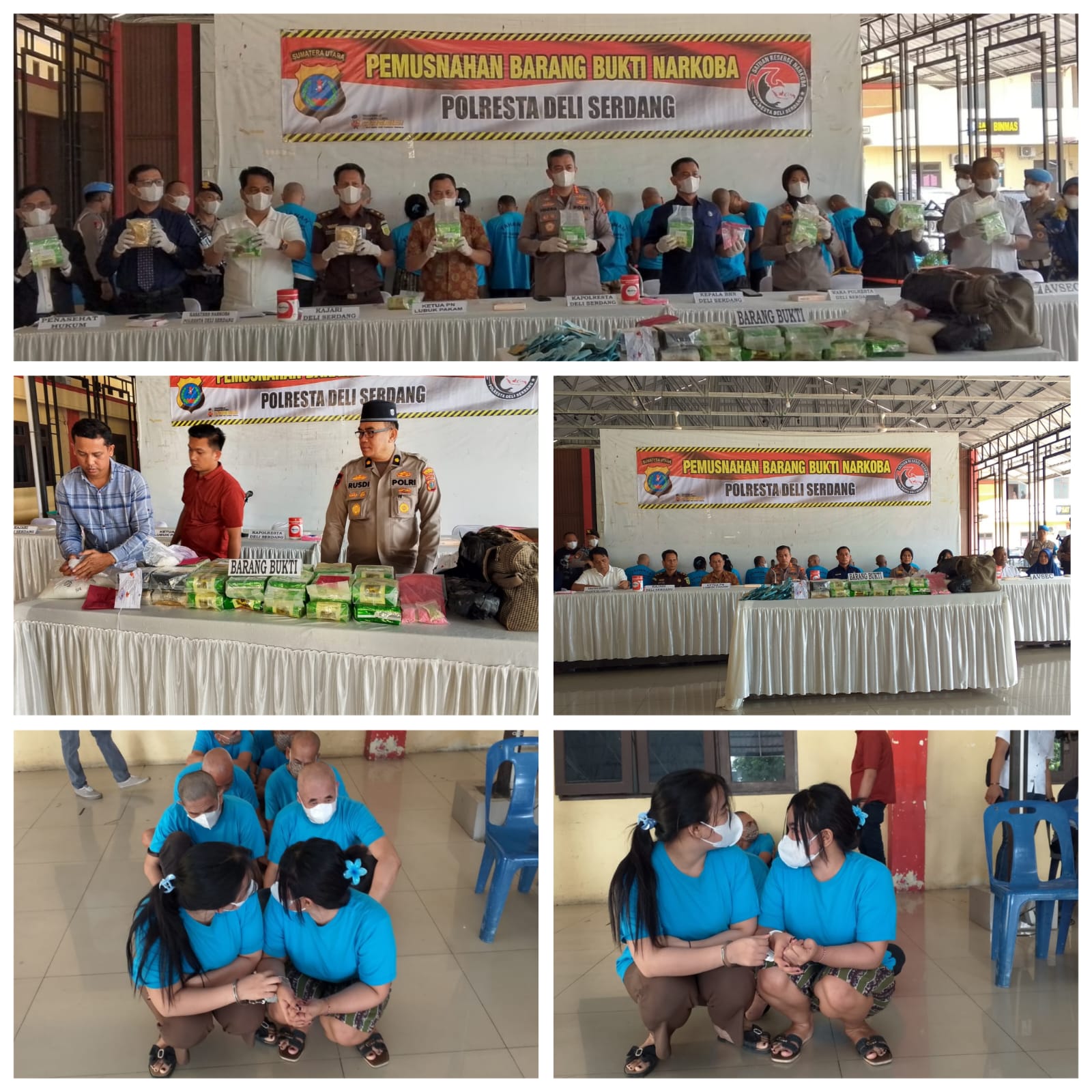 Polresta Deli Serdang Musnahkan Barang Bukti Narkoba Senilai Tujuh Miliar Lima Puluh Tujuh Juta Rupiah