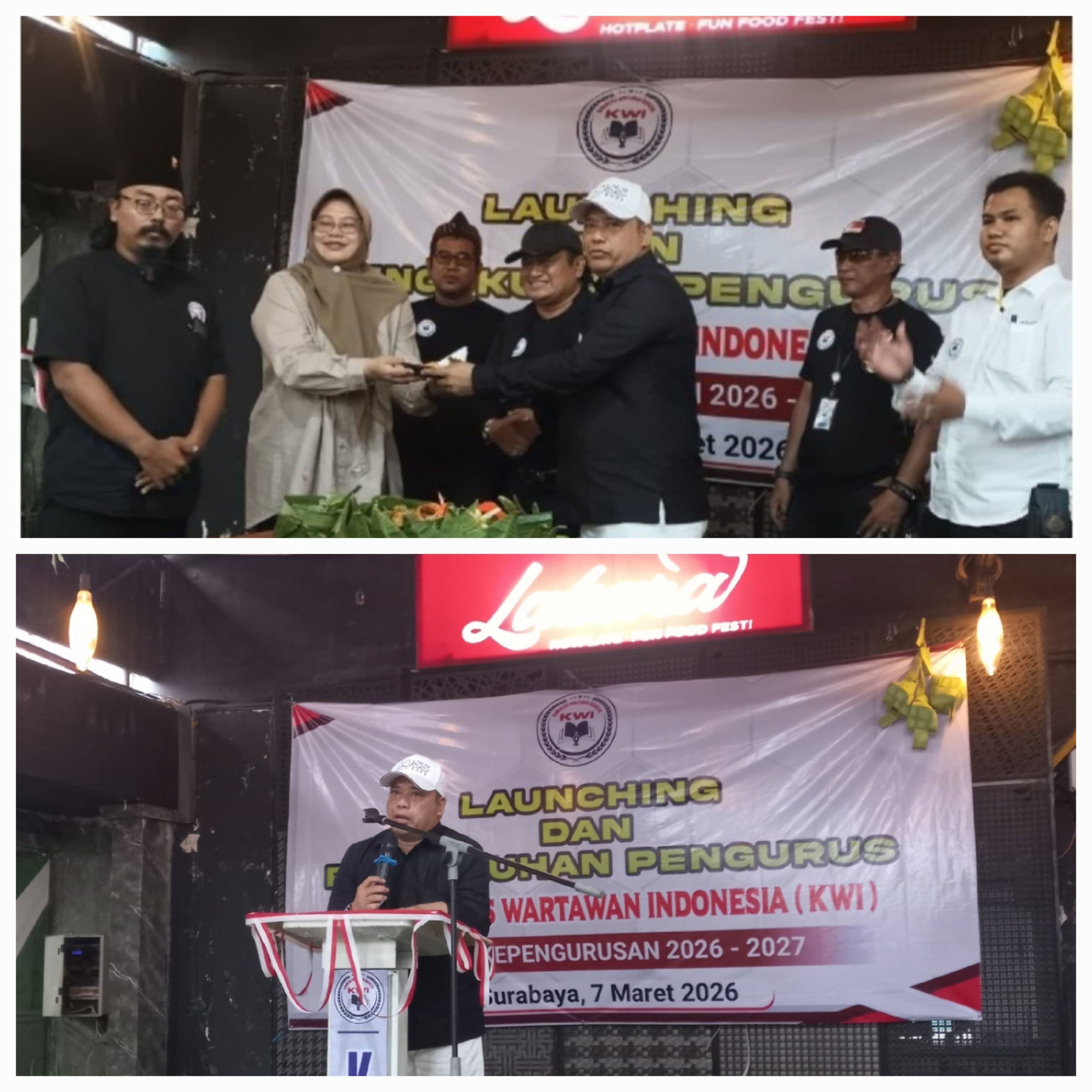 Pengurus DPC KWI Jawa Timur Resmi dikukuhkan ,kadiskominfok dorong sinergi media dan pemerintah