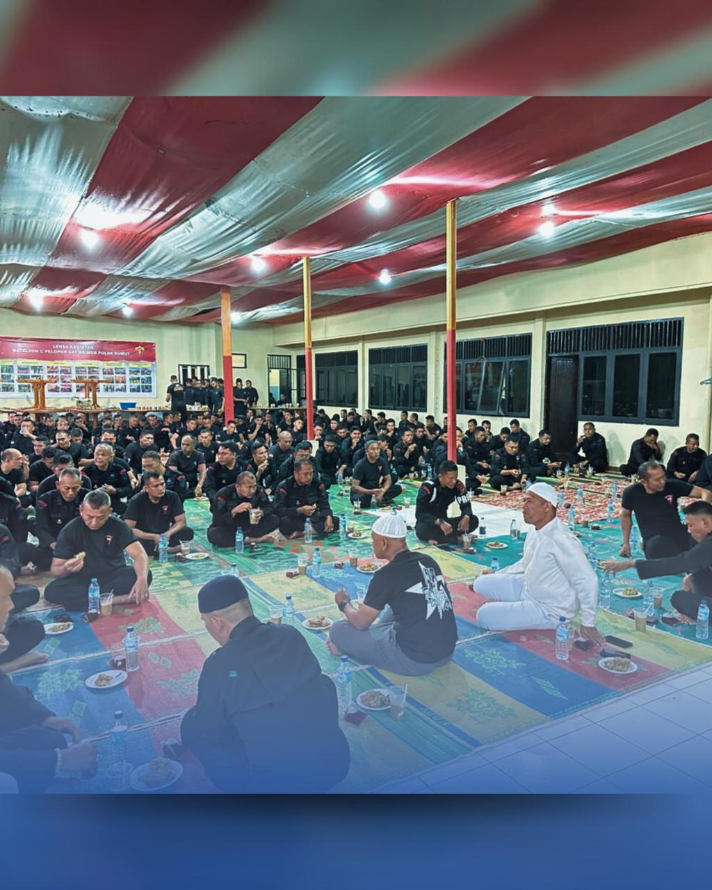 Pererat Kebersamaan di Bulan Ramadhan, Dansat Brimob Polda Sumut Pimpin Buka Puasa Bersama Personel Batalyon C