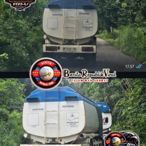 Bertuliskan BUMD, Dua Truk Diduga Angkut BBM Ilegal Bebas Keluar dari Muba