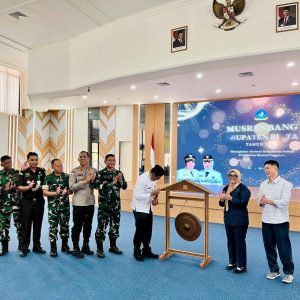 Dukung Percepatan Pembangunan Daerah, Danlanal Bintan Hadiri Musrenbang Kabupaten Bintan 2026