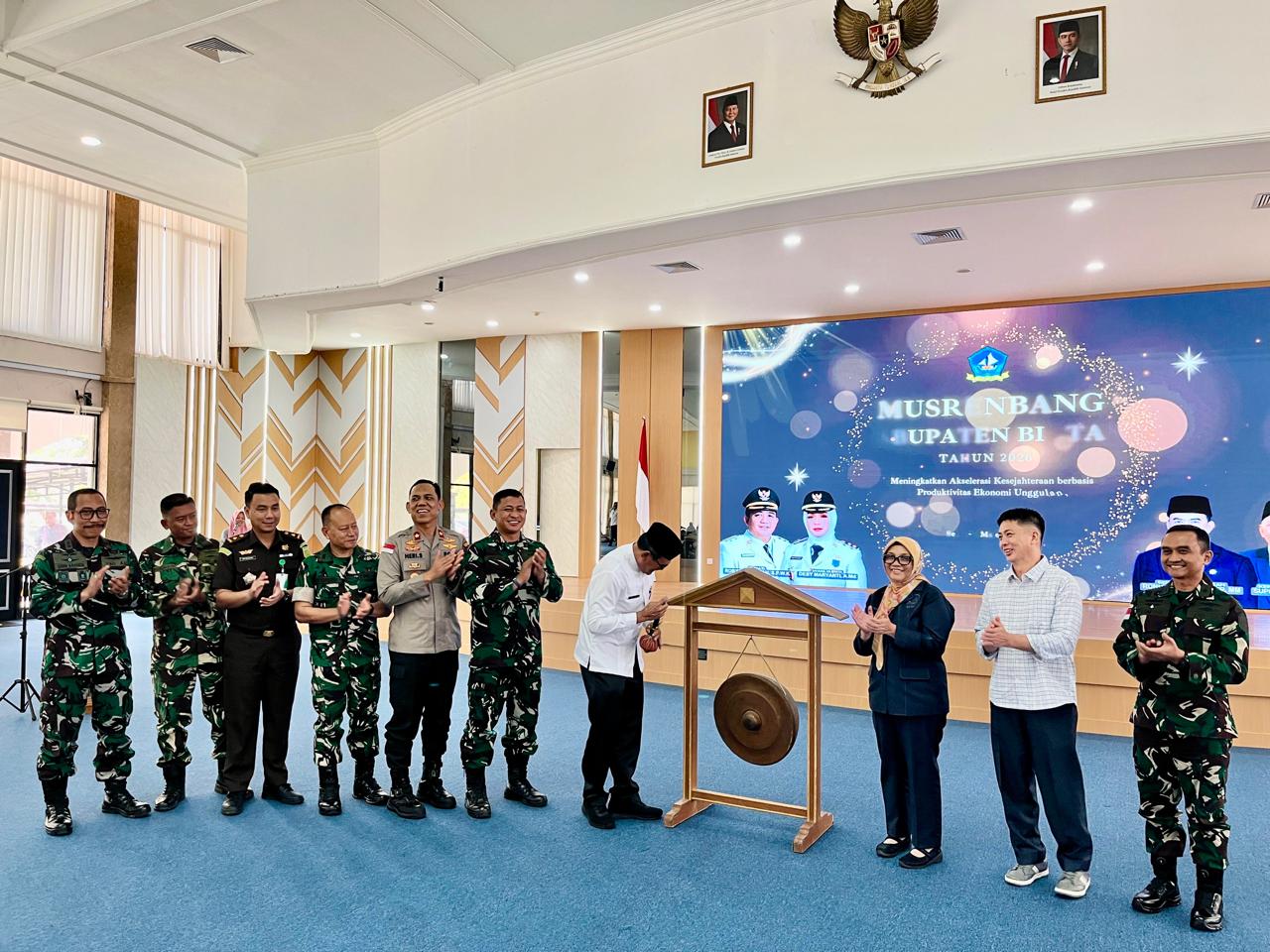 Dukung Percepatan Pembangunan Daerah, Danlanal Bintan Hadiri Musrenbang Kabupaten Bintan 2026