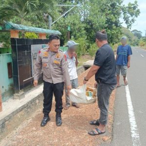 Polsek Selat Nasik Amankan Puluhan Kilogram Sabu Temuan Warga Dilaut Belitung