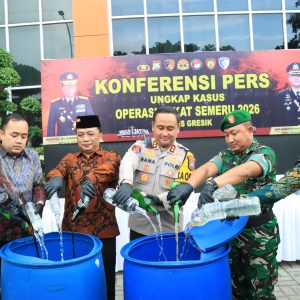 Operasi Pekat Semeru 2026, Polres Gresik Ungkap 78 Kasus Penyakit Masyarakat dan Amankan 85 Tersangka