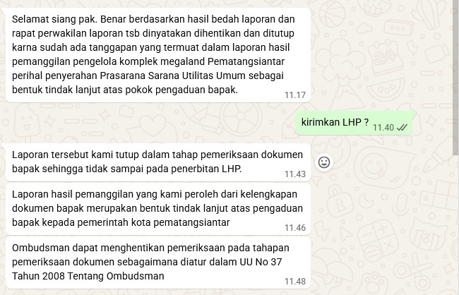 Tanpa LHP : DPN Bakumku Kecewa Laporan Dugaan Mal Administrasi Kepala Satpol PP Pematangsiantar Ditutup Ombudsman Sumut