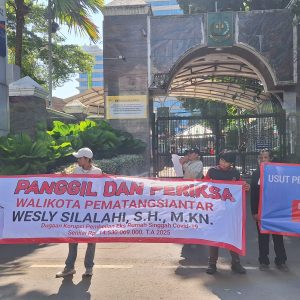 RP 14,5 Miliar Diduga Mark Up dan KKN, Massa Dorong Kejagung Periksa Walikota Pematangsiantar