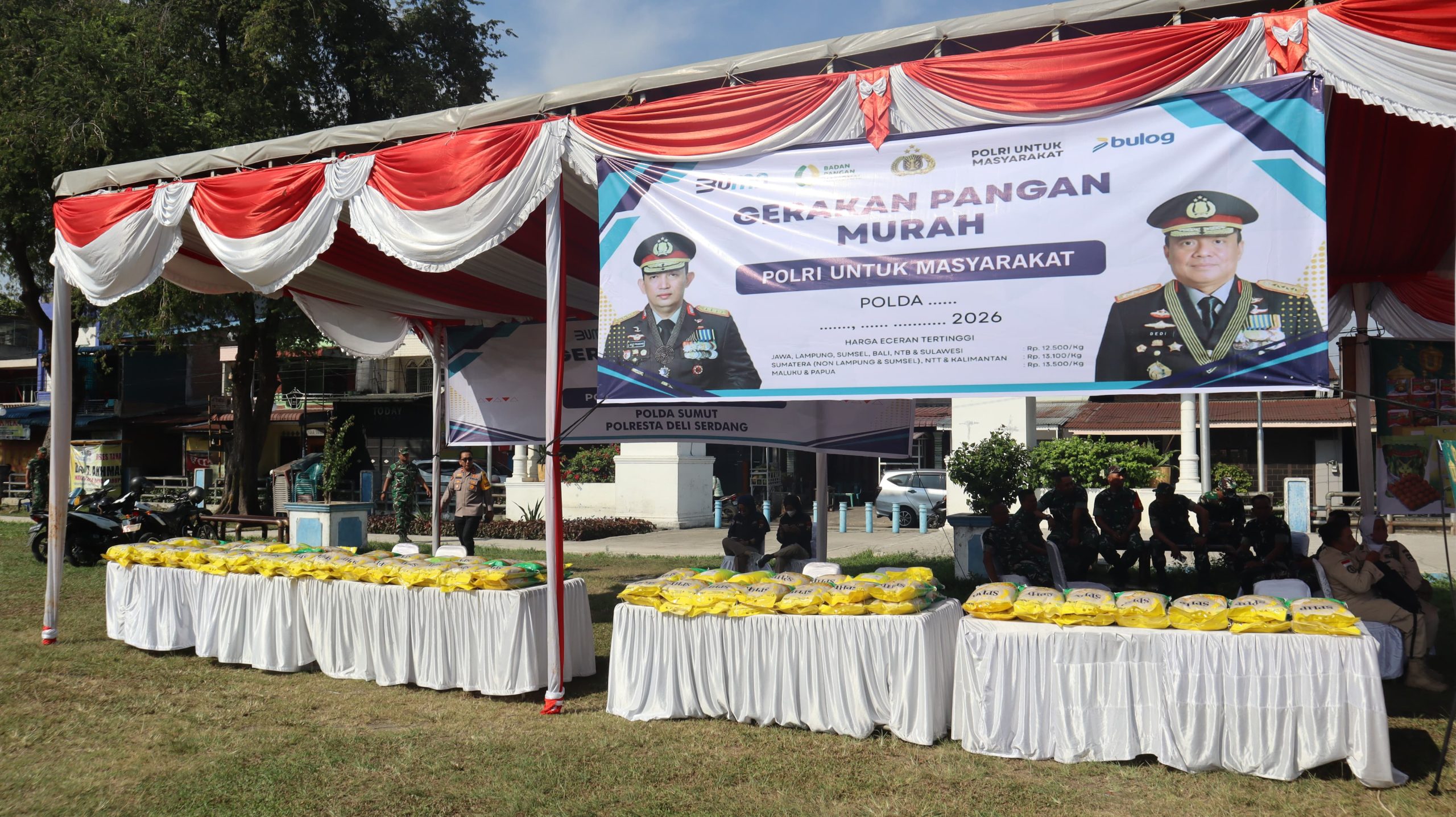 Polresta Deli Serdang Laksanakan Gerakan Pangan Murah (GPM) dan Gelar Bazar Pasar Murah