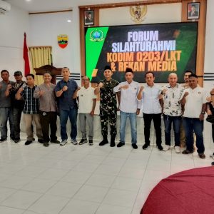 Forum Silaturahmi Kodim 0203/Lkt dan Rejan Media Terlaksanakan dengan Baik