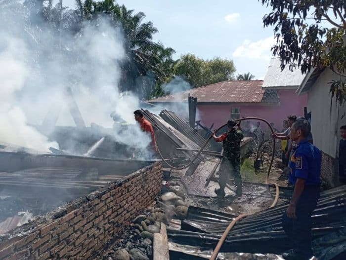 Kebakaran Rumah di Langkat, Tidak Ada Korban Jiwa