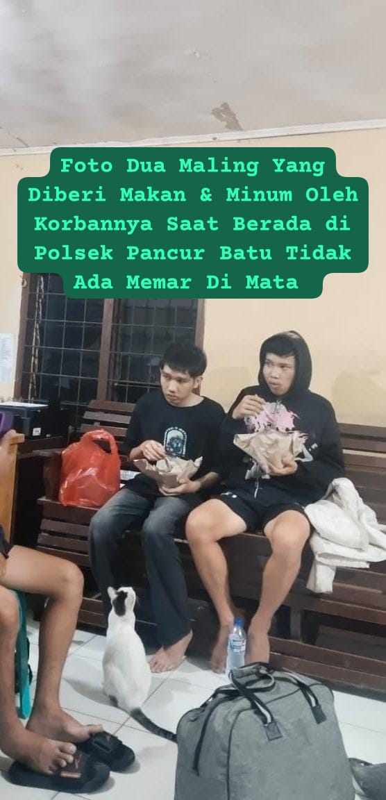 Netizen : Kasus Korban Pencurian Jadi Tersangka Terlalu Dibesar – besarkan, Seharusnya Penyidik.Berterimakasih, Wartawan Putra Sembiring : Kami Sempat Foto Maling di Polsek Pancur Batu Tidak Ada Memar