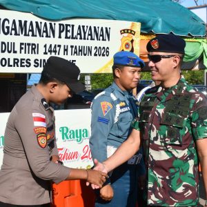 Danlanal Simeulue Bersama Forkopimda Laksanakan Pemantauan Arus Mudik di Pelabuhan Penyeberangan