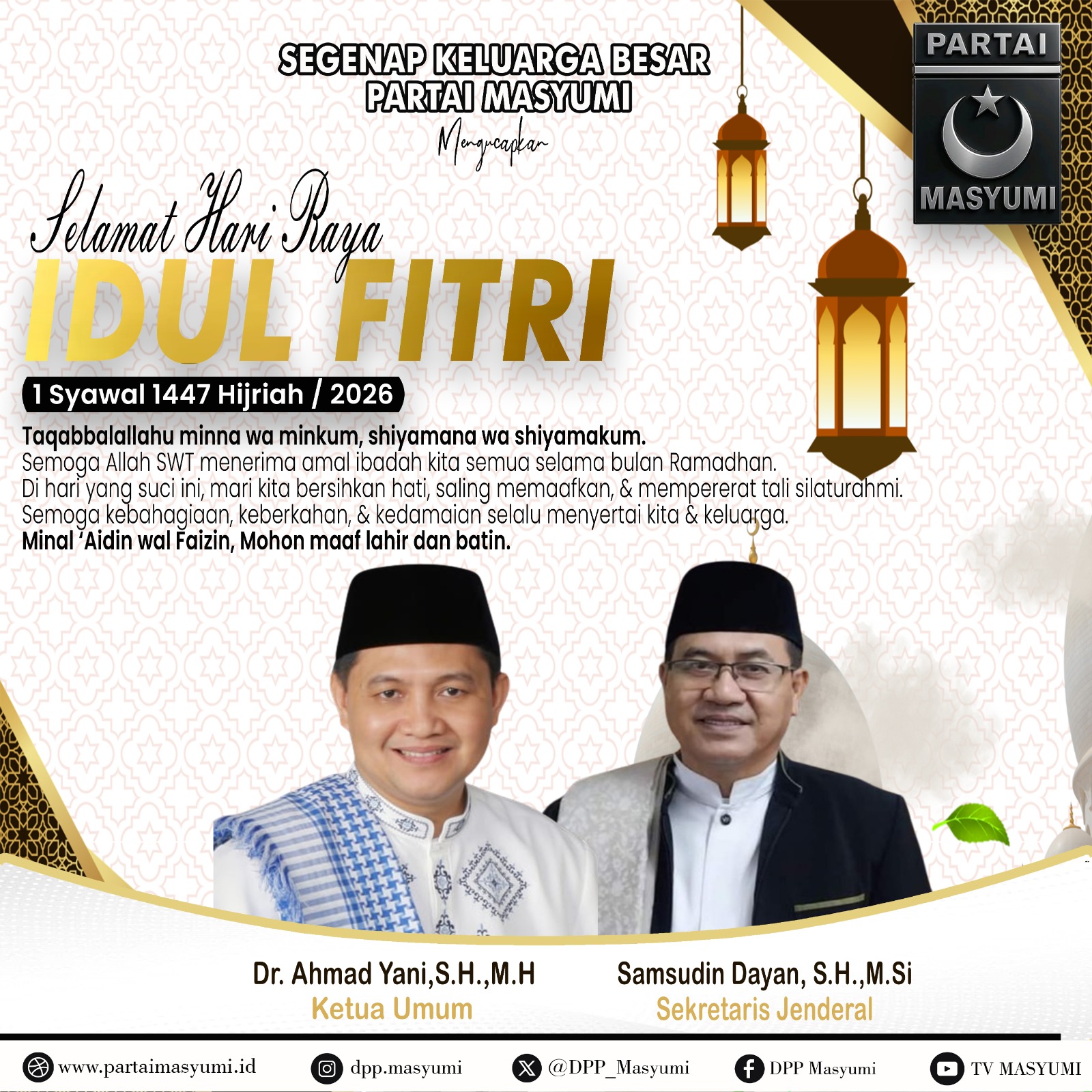 Idul Fitri 1447 H: Momentum Suci Mempererat Silaturahmi dan Membangun Negeri