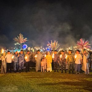 Obor Kemenangan Menyambut Idul Fitri, Danlanal Bintan Lepas Pawai Takbir Keliling