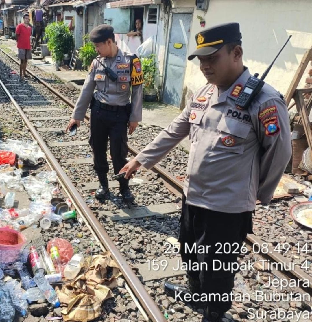 Pemulung Terseret Kereta Api di Kemayoran Surabaya, Alami Patah Kaki Kanan