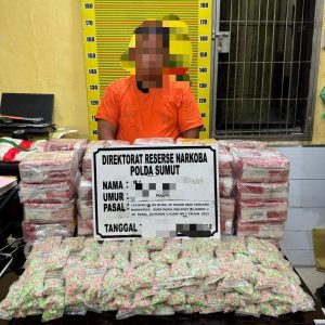 Polda Sumut Gagalkan Penyelundupan 50 Kg Sabu dan 20 Ribu Butir Pil Ekstasi di Perairan Asahan