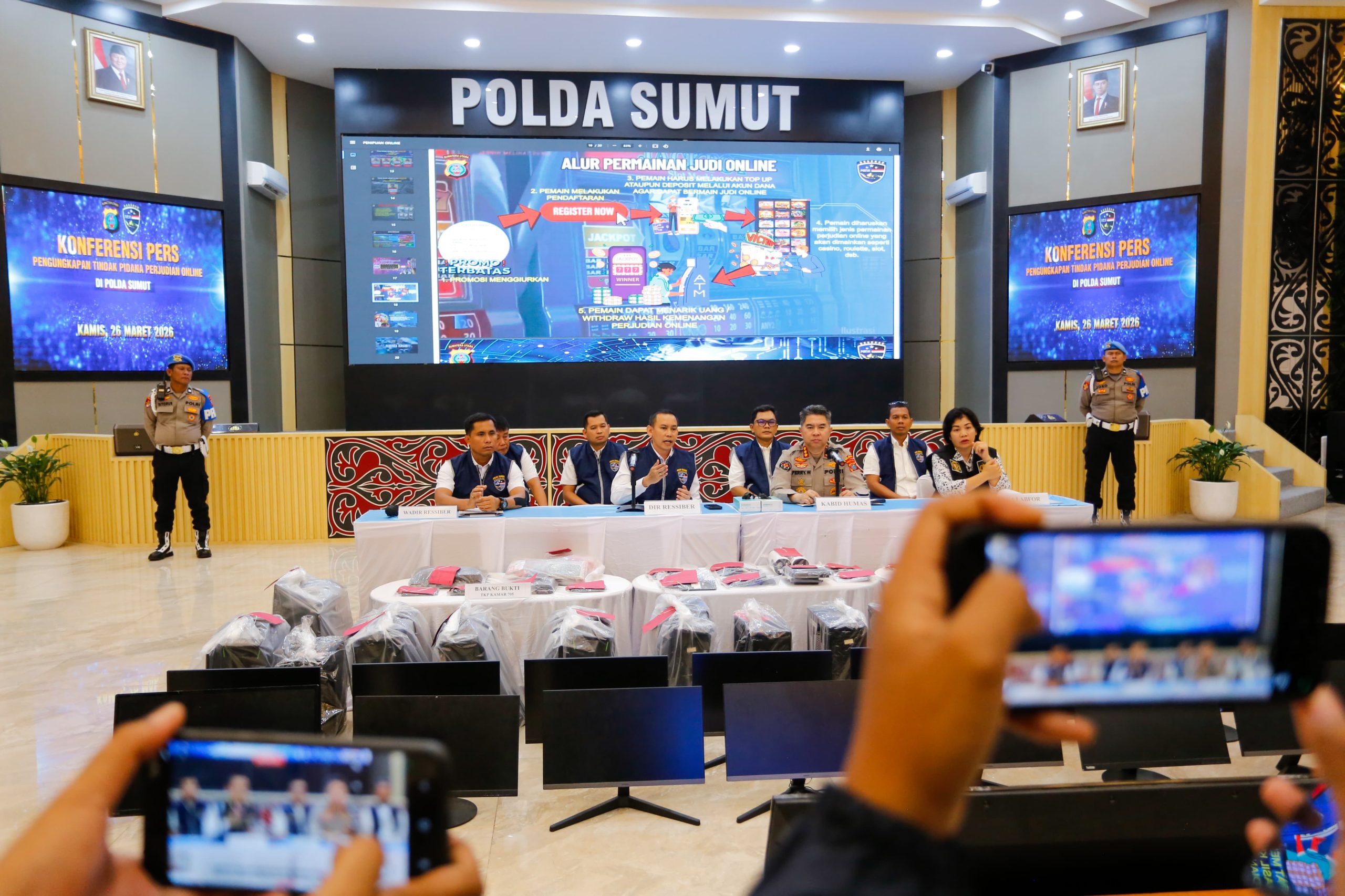 Ditressiber Polda Sumut Ungkap Modus Judi Online di Apartemen Medan, Promosi Lewat WhatsApp hingga Instagram
