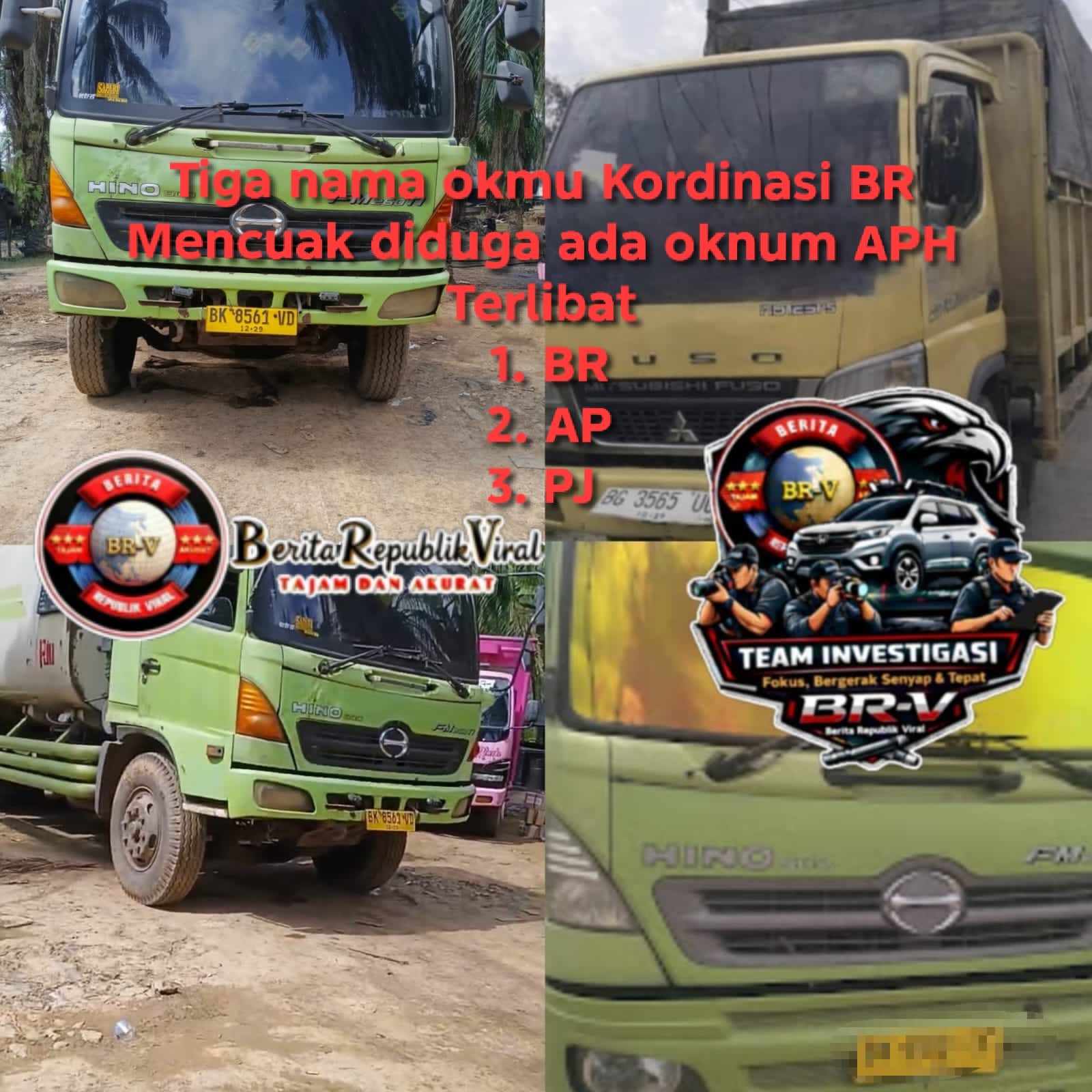 Diduga Angkut BBM Ilegal dari Keluang ke Lampung, Tiga Nama Koordinasi BR, AP dan PJ Mencuat