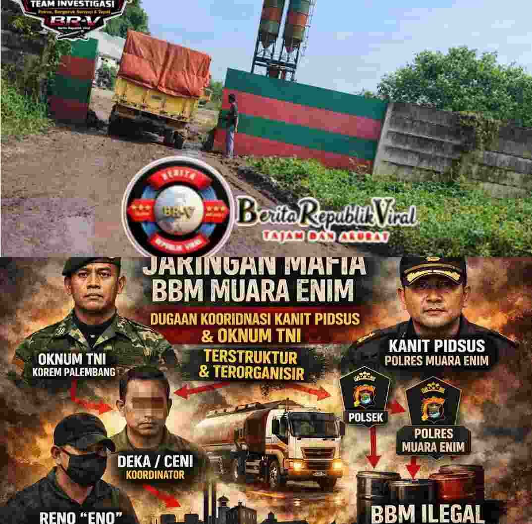Dugaan koordinasi Kanit Pidsus dan oknum TNI mencuat, jaringan mafia BBM Muara Enim disinyalir terstruktur