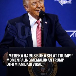 ” Mereka Harus Buka Selat Trump! ” Momen Paling Memalukan Trump di FII Miami Jadi Viral