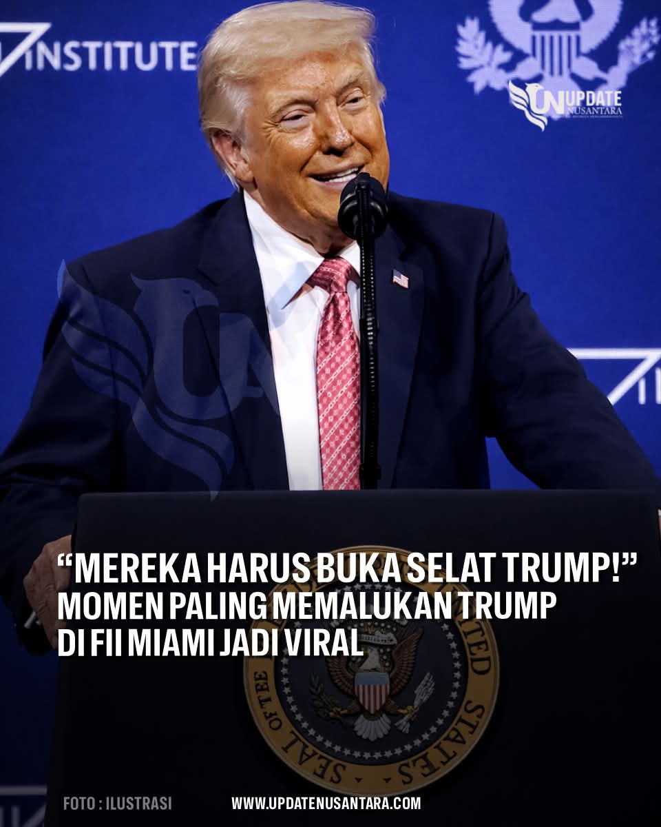” Mereka Harus Buka Selat Trump! ” Momen Paling Memalukan Trump di FII Miami Jadi Viral