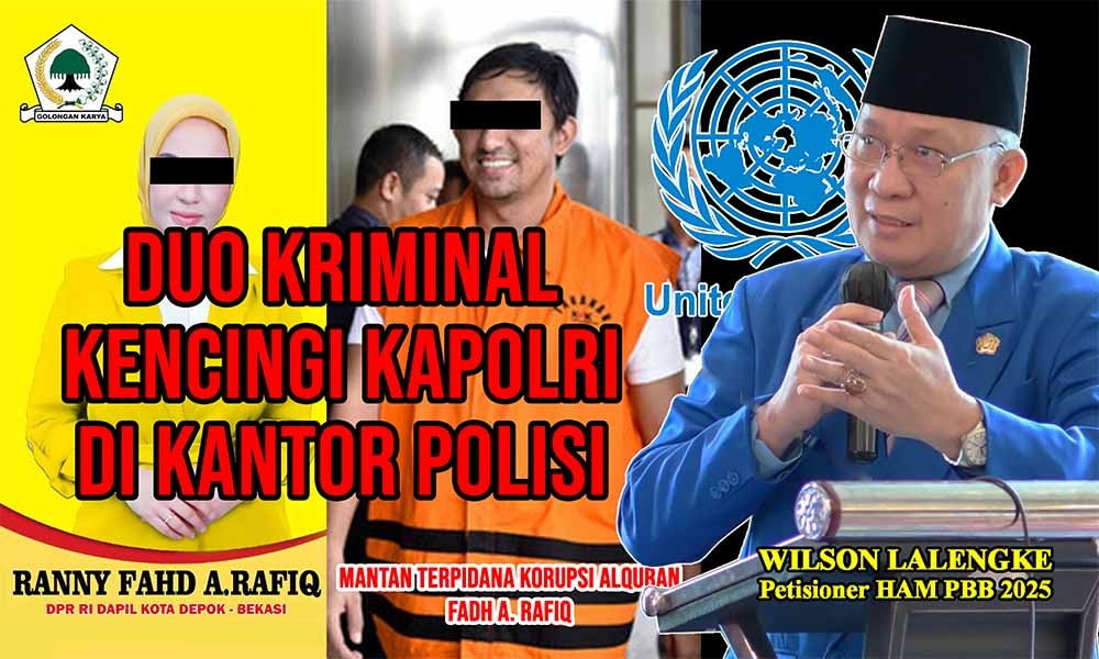 Hukum Rimba di Kantor Polisi, Ditonton Polisi : Wilson Lalengke Desak Kapolri Tangkap Fadh Arafiq dan Istrinya